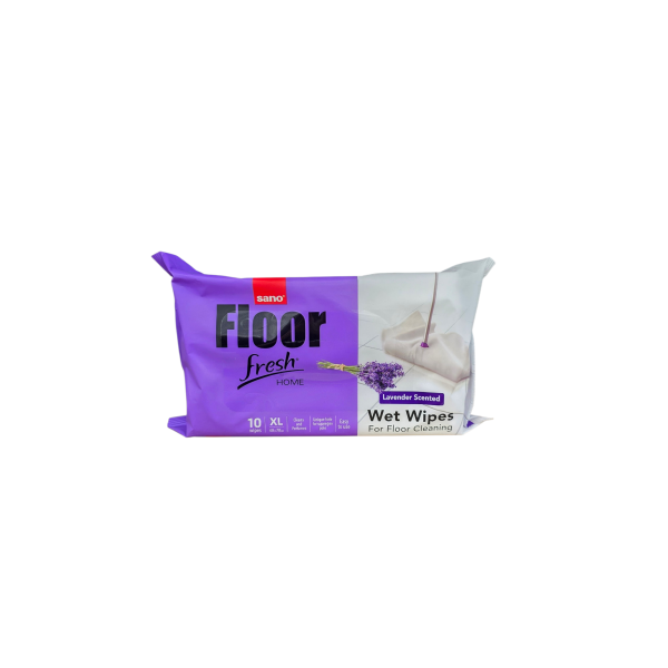 SANO FLOOR FRESH WIPES LAVENDER SERVETELE PARDOSEALA(10buc)
