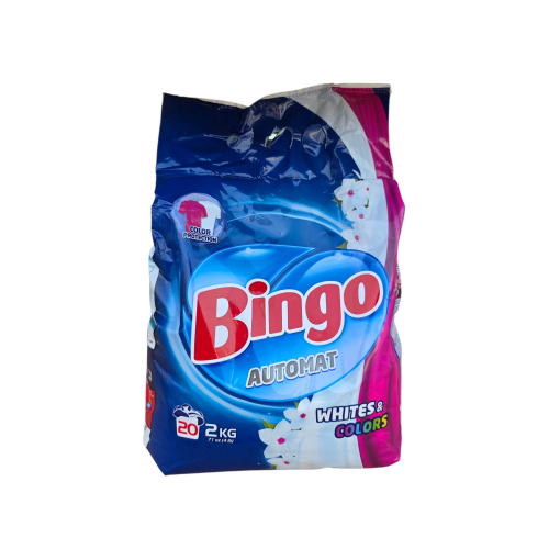 BINGO DETERGENT AUTOMAT 2KG 2IN1 WHITE & COLORS BINGO DETERGENT AUTOMAT 2KG 2IN1 WHITE & COLORS