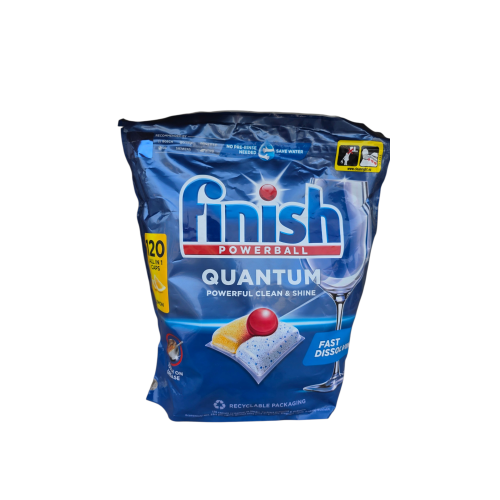 FINISH TABLETE MASINA SPALAT VASE QUANTUM LEMON ALL IN 1 120BUC FINISH TABLETE MASINA SPALAT VASE QUANTUM LEMON ALL IN 1 120BUC