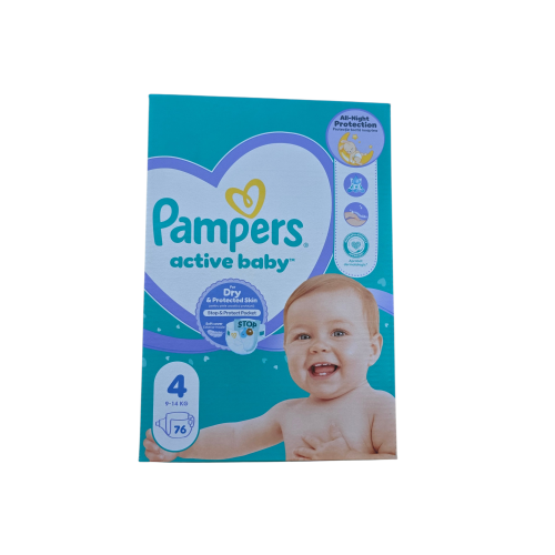 PAMPERS GIANT PACK CUTIE NR 4 (76) 9-14 KG NOU ALB PAMPERS GIANT PACK CUTIE NR 4 (76) 9-14 KG NOU ALB