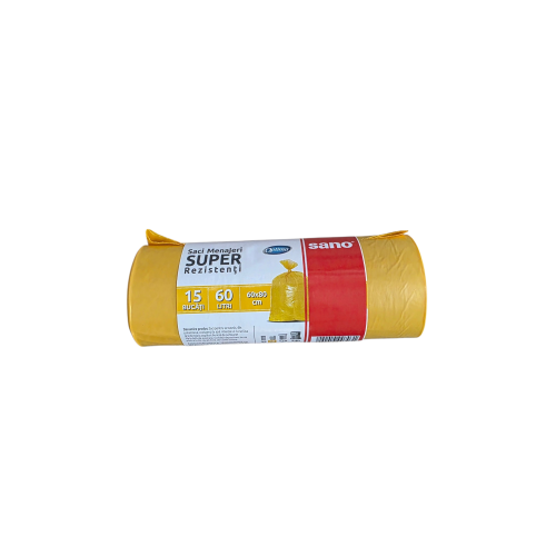 OPTIMA SACI SUPER 60L,15,60*80 GALBENI OPTIMA SACI SUPER 60L,15,60*80 GALBENI
